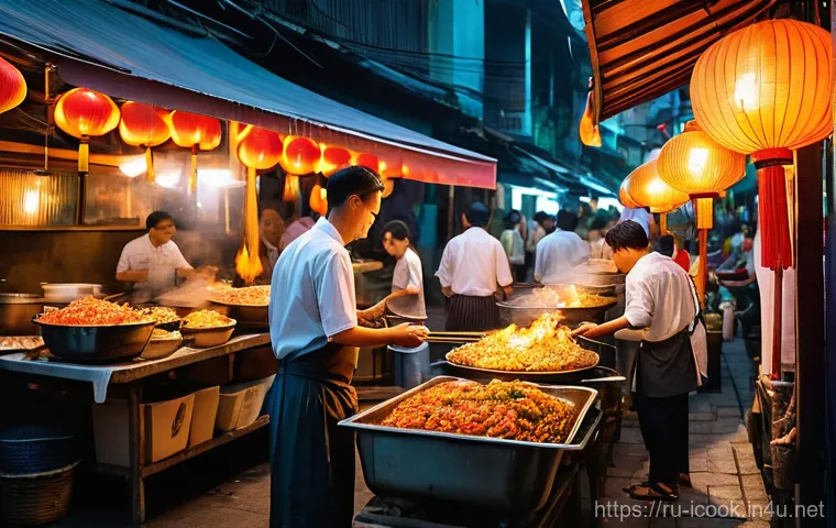 국제요리사로서 다문화 요리 이해하기 - **Prompt:** A male international chef, in his late 30s, with a genuine, intrigued smile, navigates a...